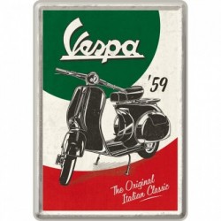 Placa metalica - Vespa Italian Classic- 10x14 cm